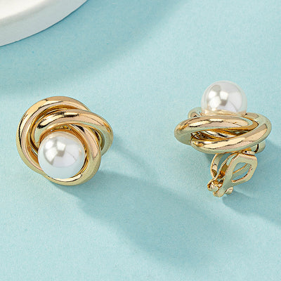 OPALEA | Designer Earrings (Inlaid Pearls + Metallic Filigree)